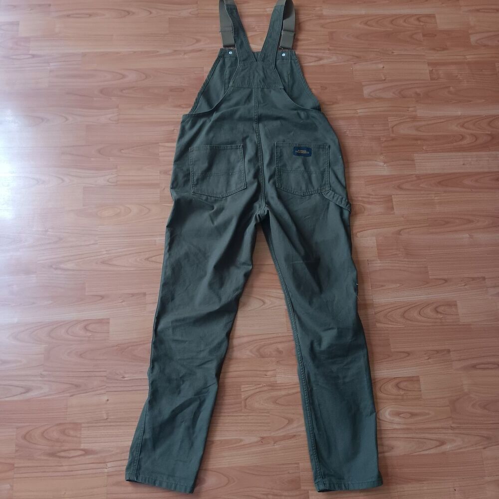 REI Co-op Women 8 Canvas Double Knee Workwear Utility Overalls Straight Leg - Picture 2 of 9